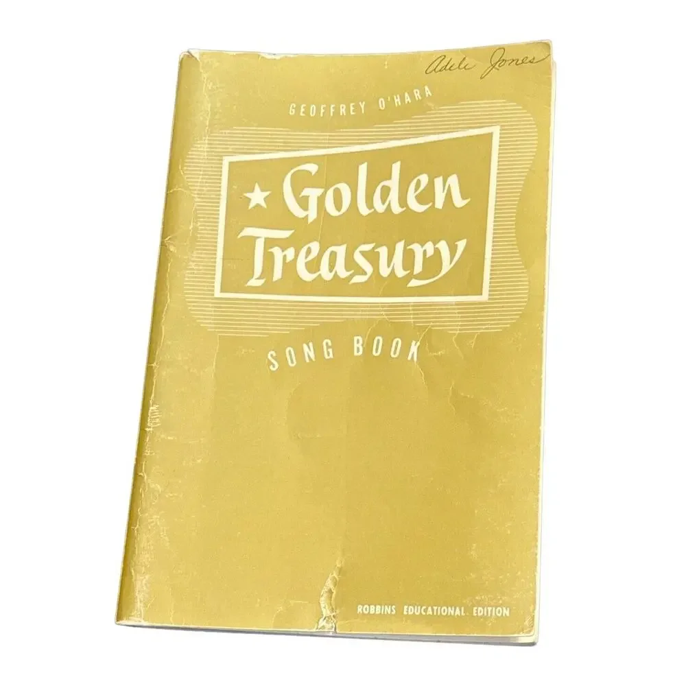 Golden Treasury Song Book by Geoffrey O'Hara 1943 VTG Antique‎ Music Piano READ